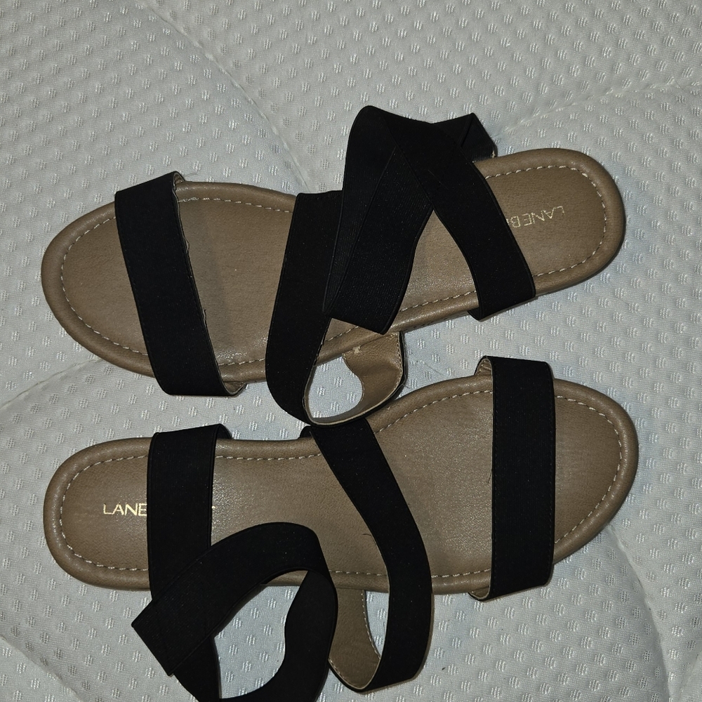 Women's strappy platform sandal Lane Bryant sz 10W